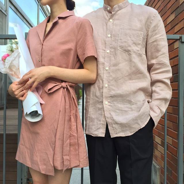 20 ไอเดียแต่งตัวแบบ Couple Look สบายๆ สไตล์เกาหลี จาก IG : iam_lovin_