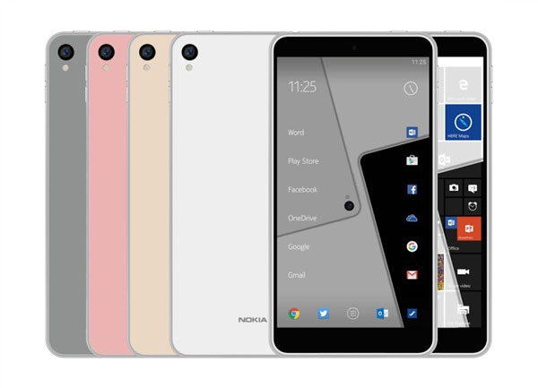 ภาพเรนเดอร์ชุดใหม่ Nokia C1 มีให้เลือก 2 รุ่น รัน Android และ Windows 10 Mobile
