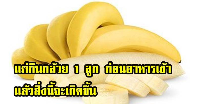 เคล็ดลับสุดเจ๋ง !!แค่ กินกล้วย 1 ลูก ก่อนอาหารเช้า แล้วสิ่งมหัศจรรย์ที่คาดไม่ถึงจะเกิดขึ้นกับตัวคุณ