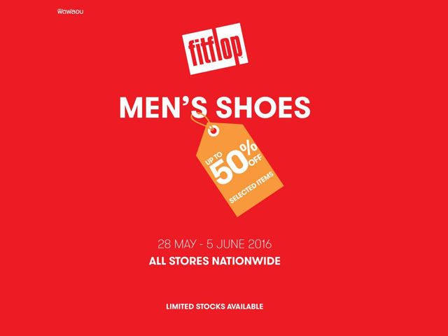 Fitflop Men's Shoes up to 50% off (วันนี้ - 5 มิ.ย. 2559)