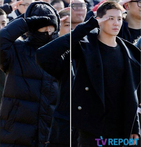 ท็อป BIGBANG - จุนซู JYJ รายงานตัว เข้ากรมรับใช้ชาติแล้ว