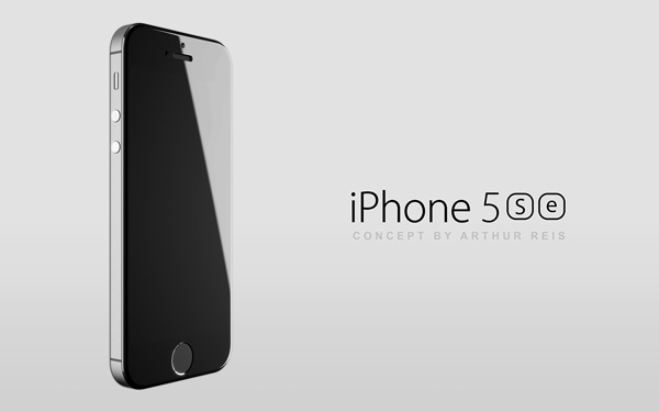 ภาพคอนเซปท์ iPhone 5se  ดีไซน์คล้าย iPhone 5S แต่เงากว่า