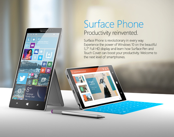 ไมโครซอฟท์ เตรียมเปิดตัว Surface Phone ถึง 3 รุ่นในปีหน้า คาดมีปากกา Surface Pen แถมมาด้วย
