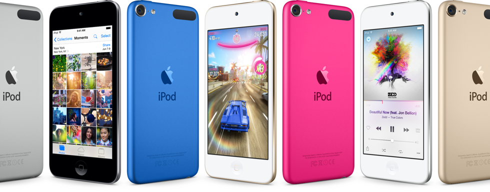iPod touch พร้อมวางจำหน่ายและสีให้เลือกอย่างจุใจ