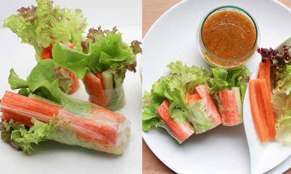 แบ่งปัน วิธีทำสลัดม้วน ไส้ปูอัด (Salad Roll) อร่อย และทำง่ายมาก