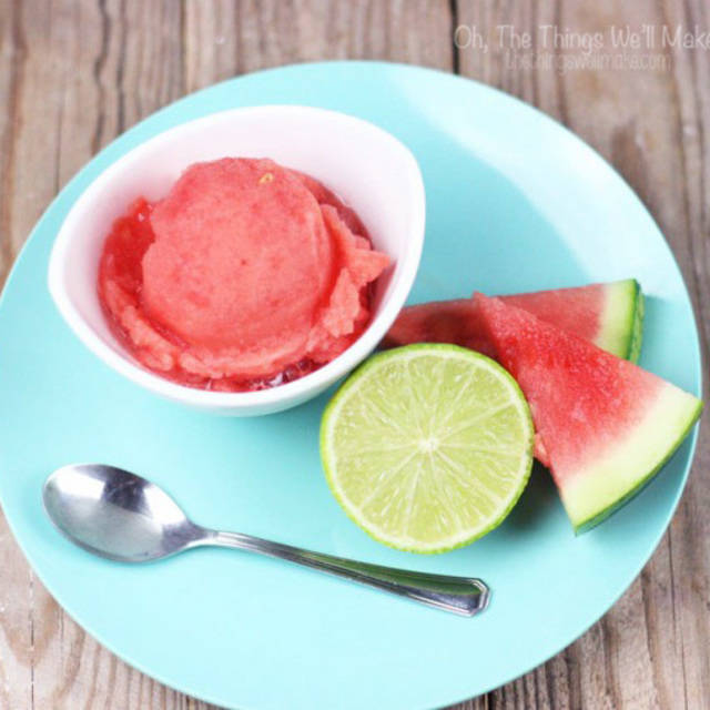 Watermelon Sorbet ไอศกรีมทำง่ายๆ เสร็จภายใน 5 นาที!!