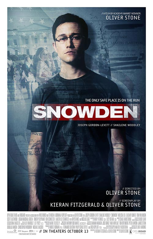 เอ็ดเวิร์ด สโนว์เดน พร้อมเปิดโปง ใน Snowden 6 ต.ค.นี้